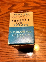 Vintage C.P. Clare relay A282211 170 NOS Original Box Chicago Silent Key Sku#1