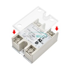 Single Phase Solid State Relay SSR Safety Cover Clear Plastic Covers
