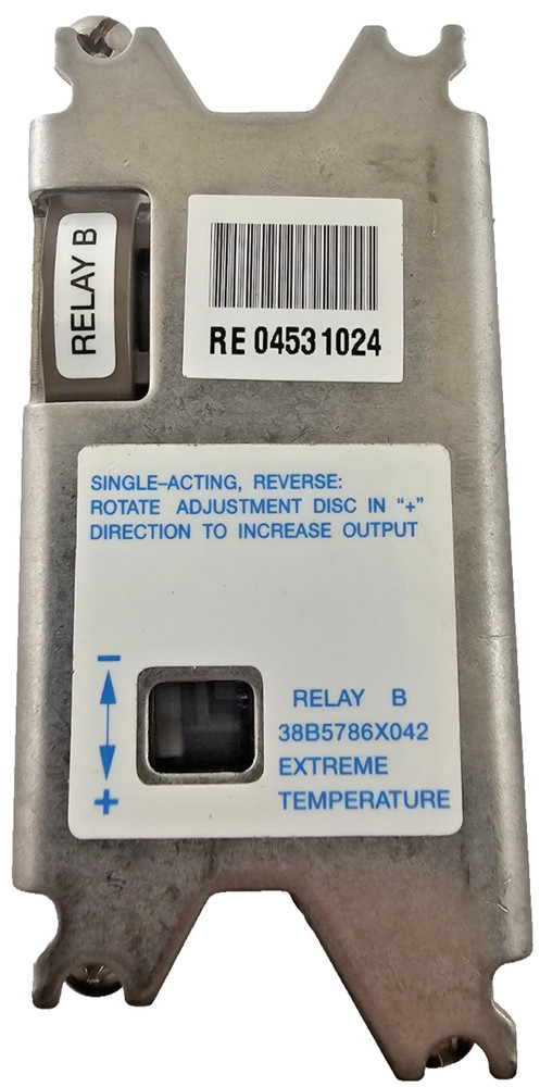 Fisher 38B5786X042 Relay B Single Acting Reverse Extreme Temps 10A@VDC SPDT