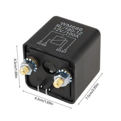 12V 100A Normal Open Heavy Duty Car Starter Relay for Control Battery ON/OFF