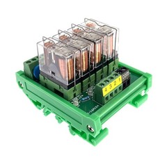 4 Channel AC/DC 24V Rail Mount Relay Interface Module, G2R-1-E