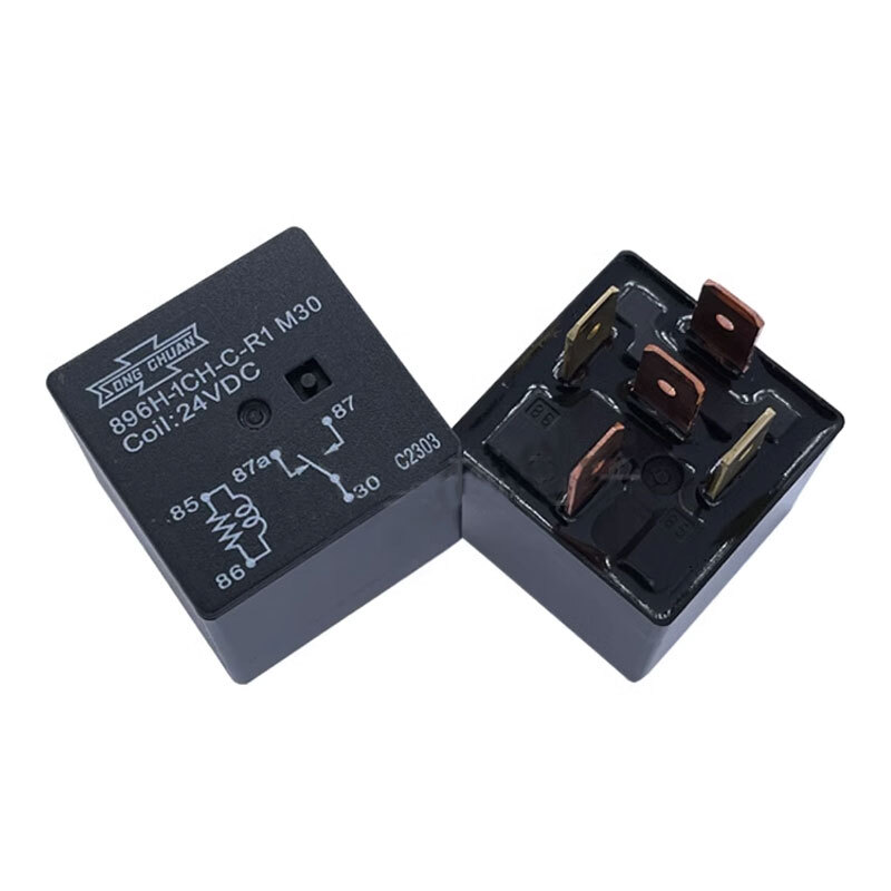 Song Chuan Relay 896H-1CH-C-R1 M30 24VDC 20A/15A 28VDC 5Pins Automotive Relay