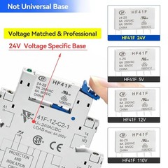 Reliable 24V Subminiature Power Relay with 10pc Set Included