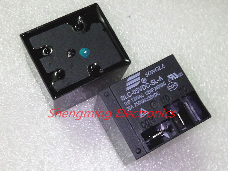 2pcs T91 4pins 5V SLC-05VDC-SL-A Electrical PCB Power Relay 30A 250VAC