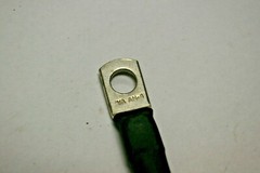NEW, P/N 120425, BATTERY CABLE, LEAD, SKYJACK, 6 INCHES, 5/16′ LUGS, 4 AWG.