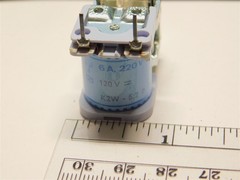 ERNI REL20-K2W-5.2P Snap Switch Relay DPDT 120V Coil, 220V 6A Contacts PCB Mount