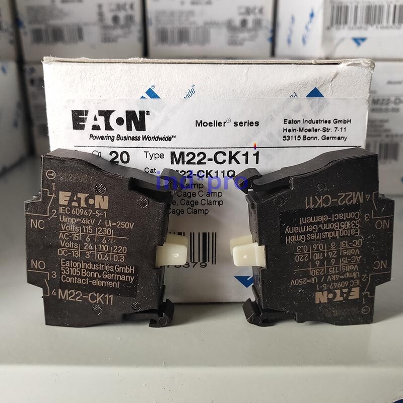 20 PCS/Box Brand New M22-CK11 Contactor Block 1NO 1NC