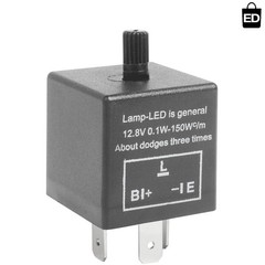 Compact 12V CF-13 LED Flasher Relay – Easy Install for Cars, SUVs, Motorcycles