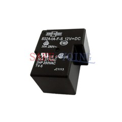 5 pieces Used SONG CHUAN 832A-1A-F-S 12VDC Relay
