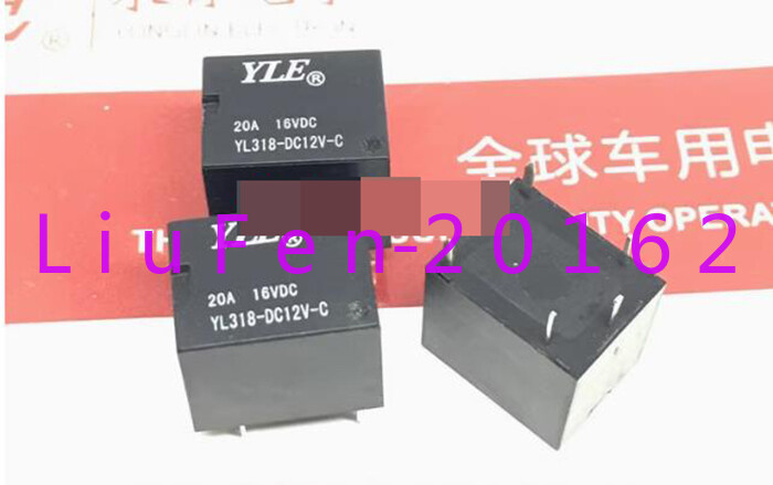 4PCS New YL318-DC12V-C YLE relay 20A 12VDC 5 pin