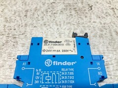 Finder 34.51.7.024.0010 Relay w/ Base 24 VDC 6 A 93.01.7.024 (TSC)