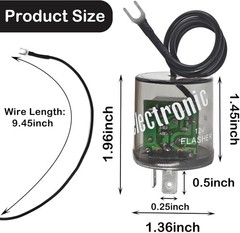 LED Flasher Relay 2 Pins 12V (Pack of 2) – Heavy Duty Turn Signal Flasher