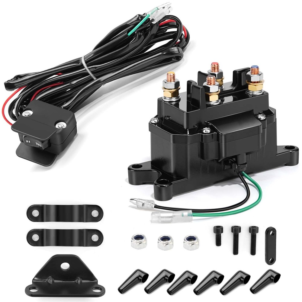 12V 250A Winch Solenoid Relay Contactor Kit For ATV UTV 2000-5000lbs