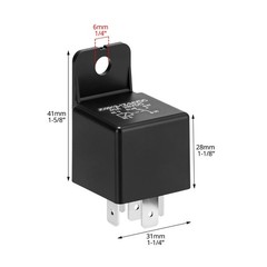 5 Pack 24V 40A 5 Pin SPDT Automotive Relays JD2912 Power Starter Light Relay Kit