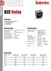 BZC-24 INTERTEC PCB Power Relay 24VDC SPDT 12A 120VAC/28VDC 5-Pin