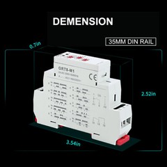GEYA MultifunctionTimer Relay switch 10 Funcitons Time Delay Relay AC/DC12V-240V