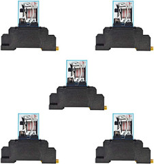 5Sets DC 12V Coil Power Relay LY2NJ HH62P JQX-13F DPDT 8 Pin 10A with Socket Bas