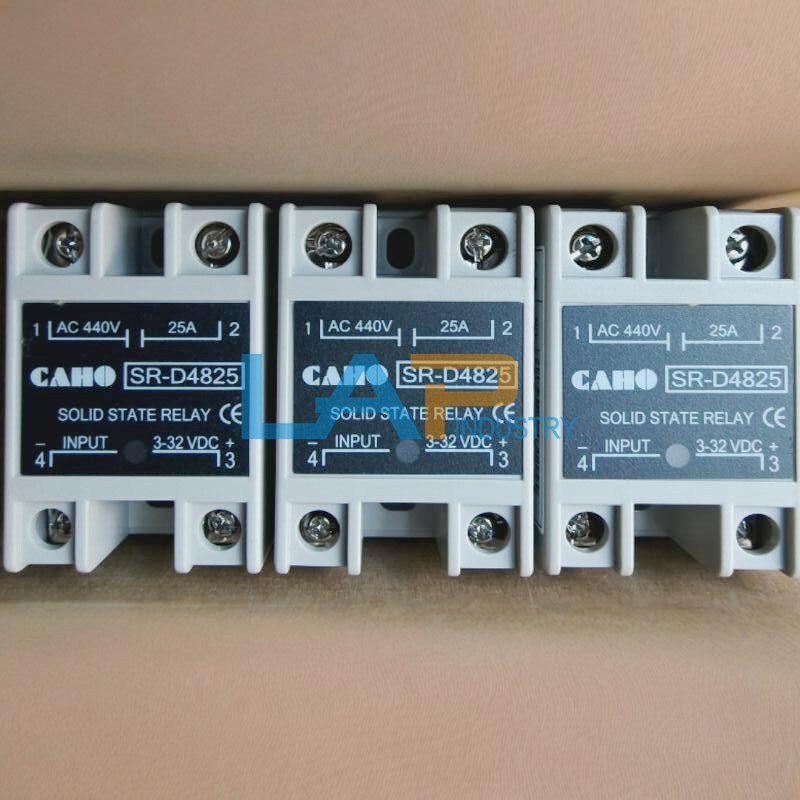 QTY:1 New Single phase solid-state relay SR-D4825 SRD4825 AC440V 25A 3-32VDC