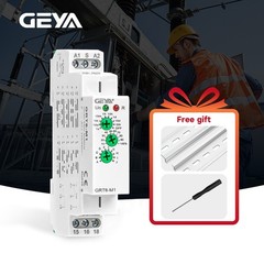 GEYA Time Delay Relay MultifunctionTimer Relay switch 10 Funcitons AC/DC24V-240V