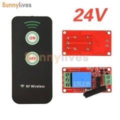 DC 5V 12V 24V Wireless Remote Control Receiver Switch Relay Module 1CH 433MHz
