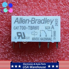 10PCS Relay 5-Pins For Allen-Bradley CAT 700-TBR60 CAT700-TBR60 60VDC 6A 250VAC