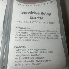 (2) ELK Relays – Compact Relay ELK-912 – Sensitive Relay ELK-924