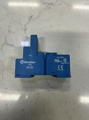 Lot of 5.Finder 94.04 Relay Socket, DIN Rail/Panel Mount, Blue, Screw. E82