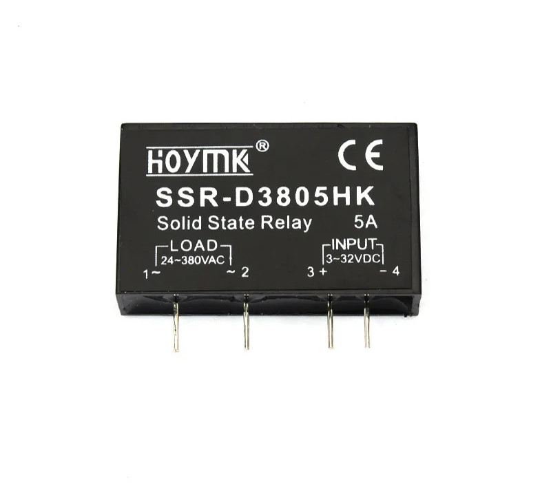 Solid State Relay PCB SSR-D3803HK D3805HK D3808HK 5A DC-AC Dedicated Pins Mount