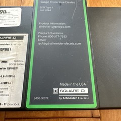 SQUARE D SSP02BIA20PBQ1 SURGE PROTECTIVE DEVICE SurgeLoc Schneider Electric A13