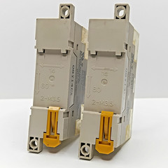 Lot of 2 Omron G7SA-2A2B 24VDC Safety Relays w/ P7SA-10F-ND Bases