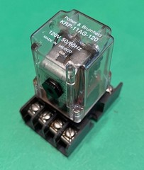 Potter & Brumfield KRP-11AG 120 VAC coil, with socket R-002