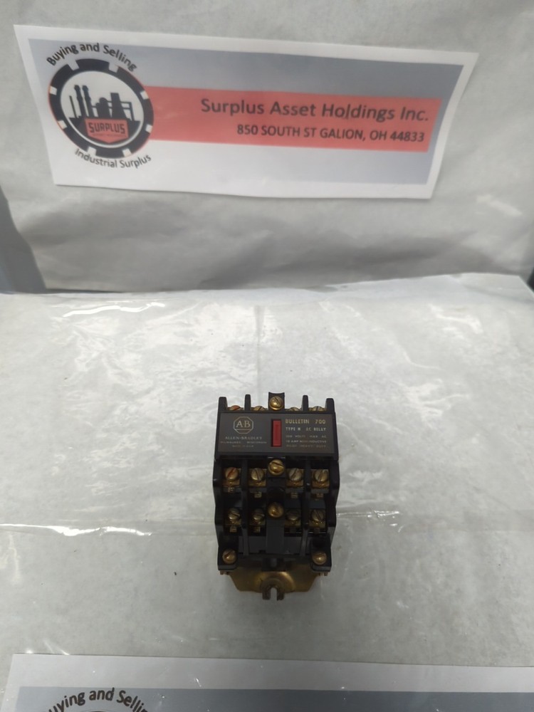 ALLEN BRADLEY,700-N800A1,SERIES B CONTROL RELAY PRE-OWNED