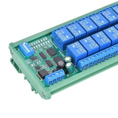 16 channel power supply for relay for ModbusR4D3B16R with DIN rail box