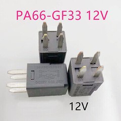 5PCS New PA66-GF33 DC12V 20A Power Relay for Car 4 Pins PA66-GF33