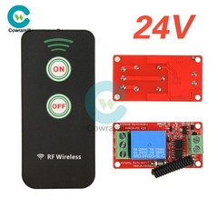 DC 5V 12V 24V Wireless Remote Control Receiver Switch Relay Module 1CH 433MHz