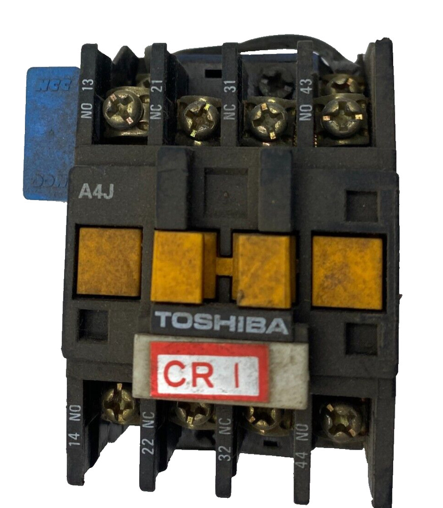 TOSHIBA CORPORATION A4J CONTROL RELAY A4J CRI 100V 50HZ JIS C4531 AC-10-0-0-1 🎯