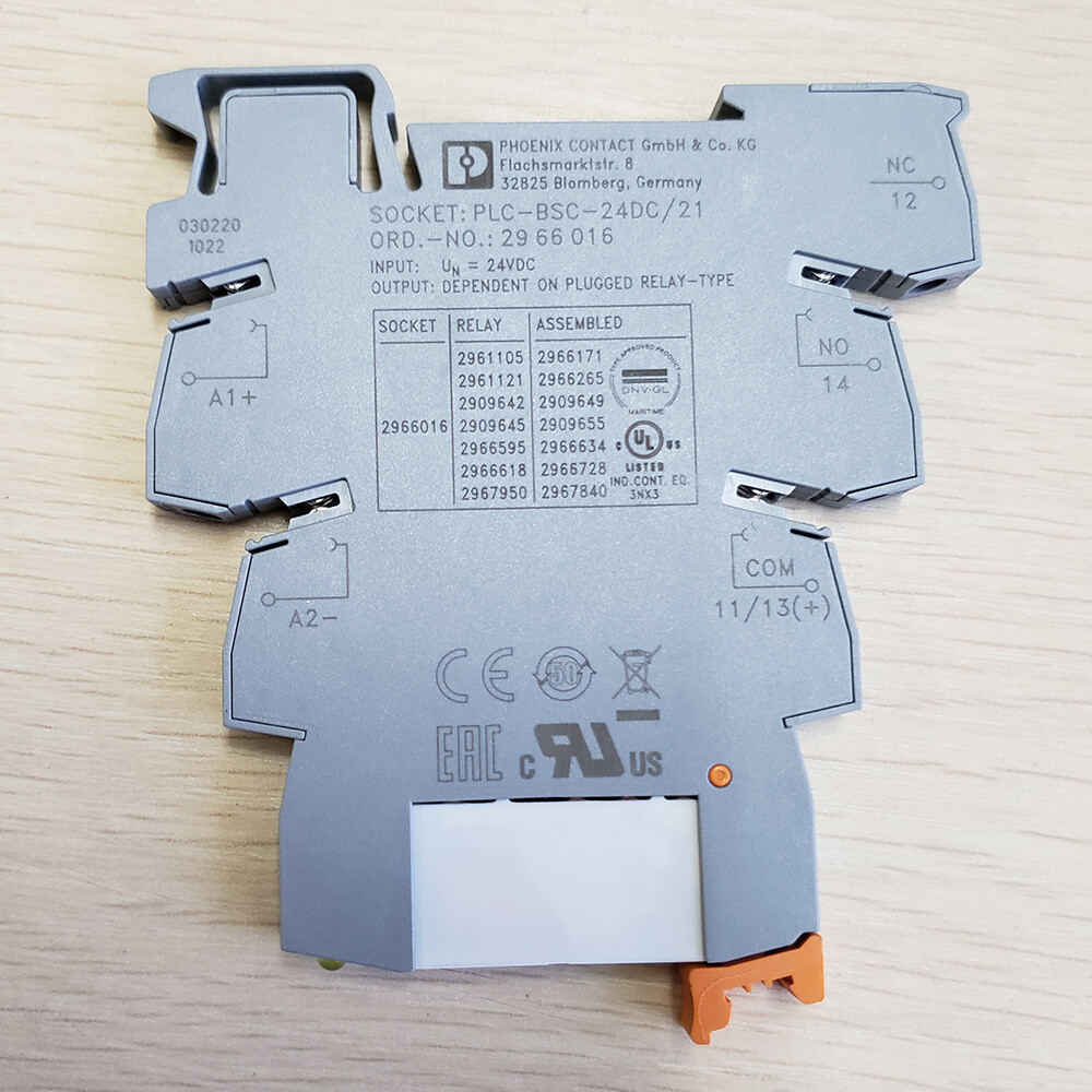 PHOENIX PLC-RSC-24DC/21 No.2966171 No.2961105 24VDC Power Relay No.2966016socket