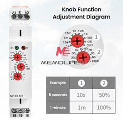 AC/DC12V-240V A220V 16A On Delay Off Delay Timer Relay Time Delay Relay Din Rail
