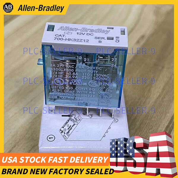700-HK32Z12 Allen-Bradley NEW Type H Control Relay, 12Vdc, Series B Free ship