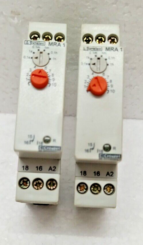 Crouzet MRA 1 88 825 014 Lot Of 2 Pcs Syrelec MRA 1 88825014 Used