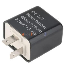 12V 2Pin Motorcycle Turn Signal Indicator Speed Adjustable LED Flasher Relay