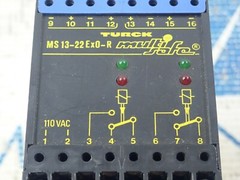 TURCK MS13-22Ex0-R MULTISAFE AMPLIFIER RELAY 110VAC