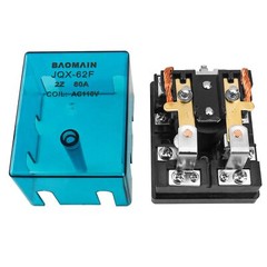 Baomain High Power Relay JQX-62F-2Z Coil Voltage AC 110V 80A DPDT 2NO 2NC