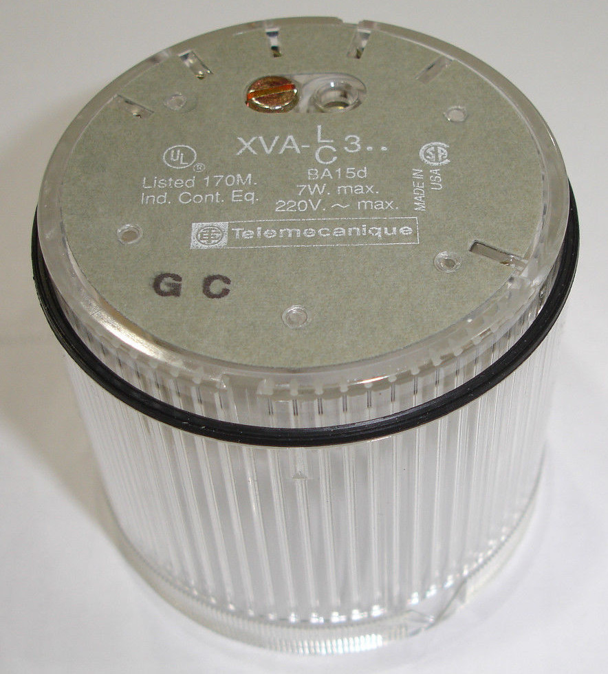 New Telemecanique XVAC371 Clear White Stack Light Lens 19514 Ships Today