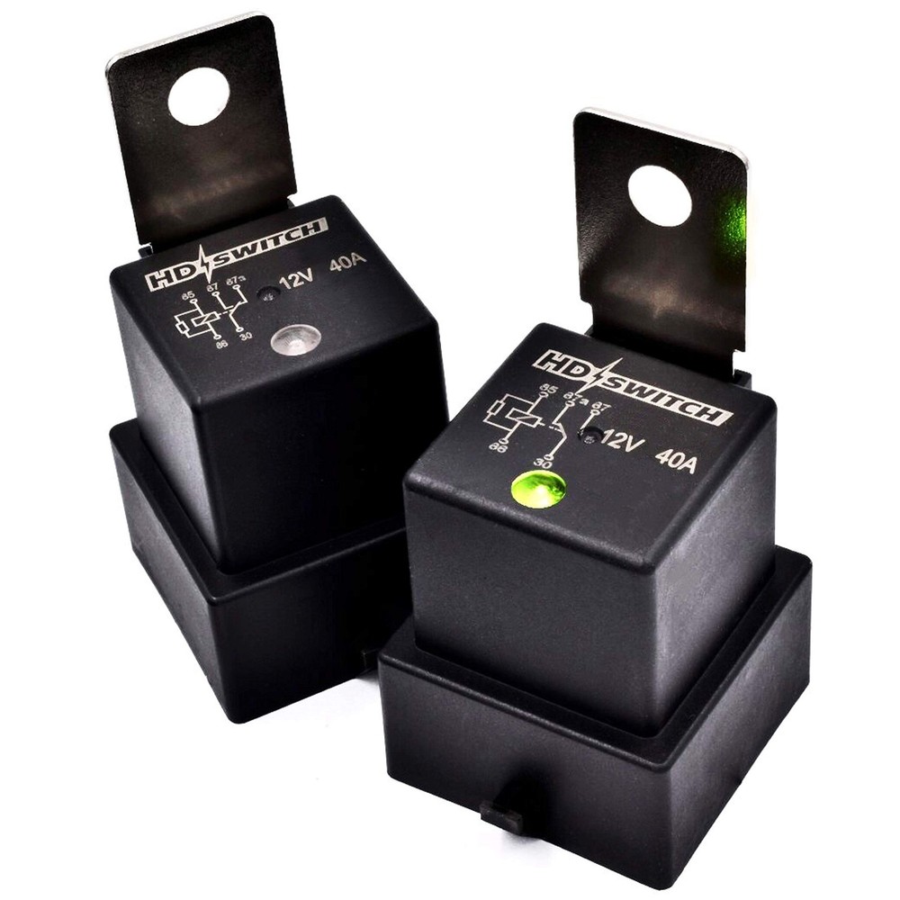-2 Pack- Waterproof Relay w/LED Indicator Replaces Hella 4RD-960388-31 4RD-96…