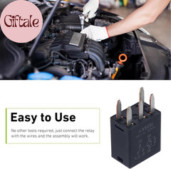 4PCS Power Relays, 12V 40A 5-Pin Automotive Multi-Purpose Relay, Standard G8V-RH
