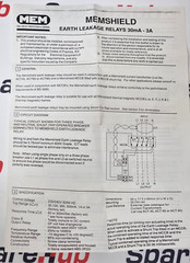 MEM MEMSHIELD A1VSR300 Earth Leakage Relay