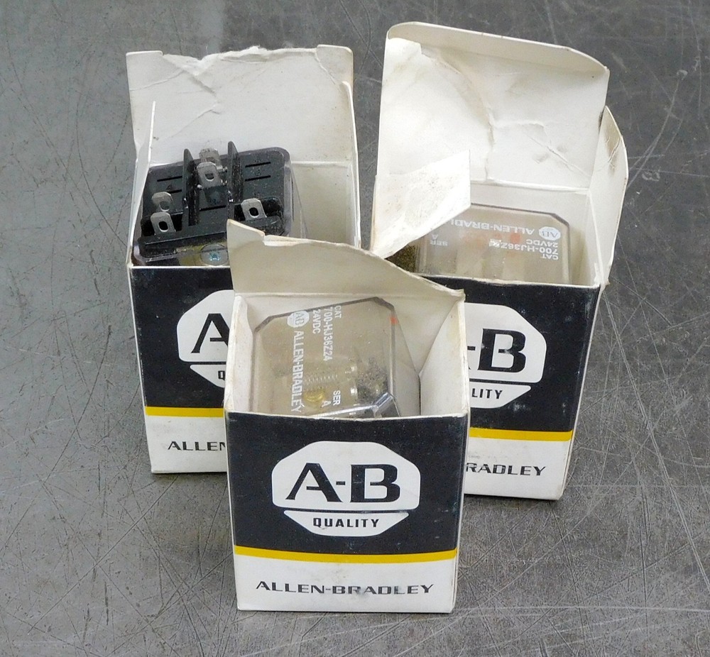 Allen-Bradley 700-HJ36Z24 General Purpose Magnetic Latching Relay Lot of Three
