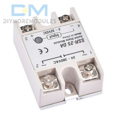 DC3-32V to AC24-380V 25A/40A/60A SSR-25DA 40DA 60DA Solid State Relay Module US