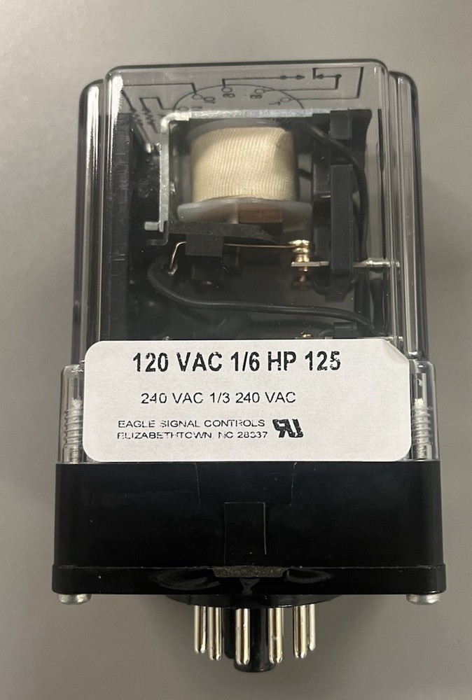 Eagle Signal 27Q2CA120 Mechanical Latch Relay 120VAC New